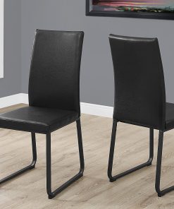 Monarch Specialties Shasha Dining Chairs, Black, Set Of 2 Chairs 2
