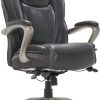 Boss Office Products Fabric Drafting Stool With Adjustable Arms, Black/Chrome 4