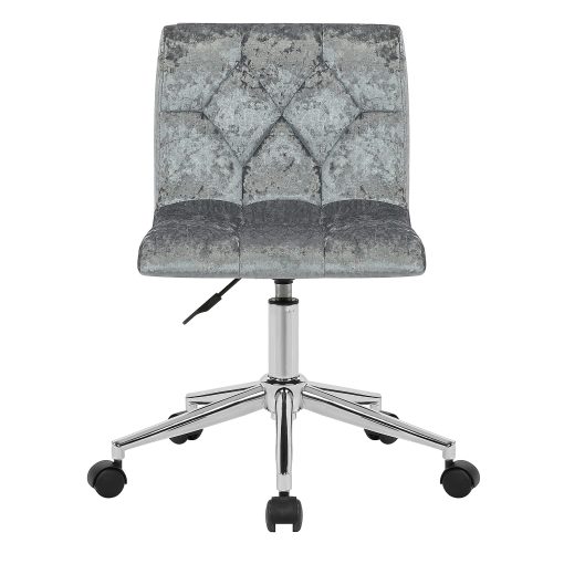 Glamour Home Amali Office Chair, Silver Gray - Image 2