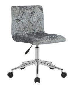 Glamour Home Amali Office Chair, Silver Gray