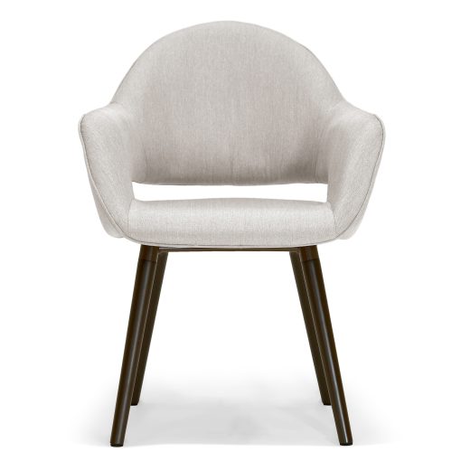 Glamour Home Adel Dining Chairs, Beige, Set Of 2 Chairs - Image 2
