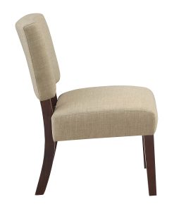 Office Star Jasmine Fabric Accent Chair, Cream 2