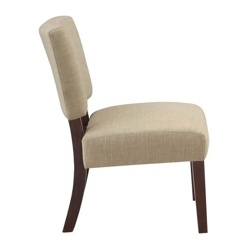 Office Star Jasmine Fabric Accent Chair, Cream - Image 2