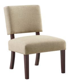 Office Star Jasmine Fabric Accent Chair, Cream