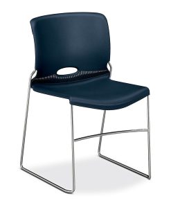 HON® Olson Stacker® Chairs, 30-5/8″H x 19-1/8″W x 21-5/8″D, Blue, Set Of 4 2