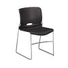 Office Star™ Pro-Line II™ SPX Bonded Leather Mid-Back Chair, Charcoal/Chrome 3