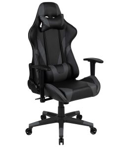 Flash Furniture X20 Ergonomic LeatherSoft High-Back Racing Gaming Chair, Gray 2