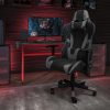 WorkPro® 12000 Series Ergonomic Mesh/Premium Fabric Mid-Back Chair, Black/Tangerine, BIFMA Compliant 3