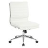 Boss Aaria Ergonomic Vinyl/Wood High-Back Chair, Black/Cherry 4