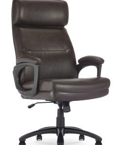 Serta® Comfort Big & Tall Ergonomic Bonded Leather High-Back Executive Office Chair, Brown