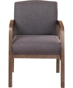 Boss Office Products NTR Guest Chair, Slate Gray/Brown/Gray 2