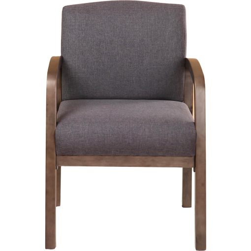 Boss Office Products NTR Guest Chair, Slate Gray/Brown/Gray - Image 2