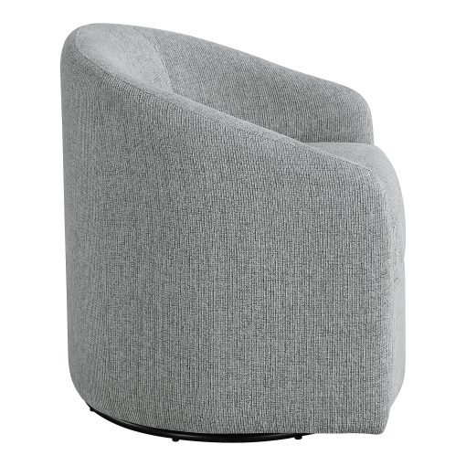 Office Star Bella Fabric Swivel Accent Chair, Dove Gray - Image 2