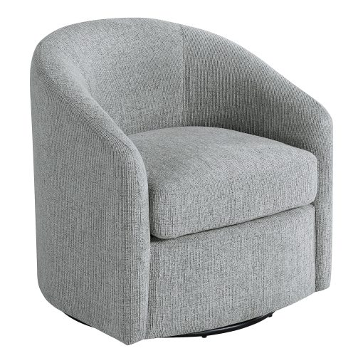 Office Star Bella Fabric Swivel Accent Chair, Dove Gray