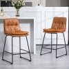 Bestier Polyester Push Back Recliner Accent Chair With Wing Back, White/Green 3