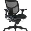 Boss Office Products Contract Mesh Drafting Stool, Antimicrobial, Black 4