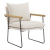 Linon Elmore Backless Bar Stool, White 3