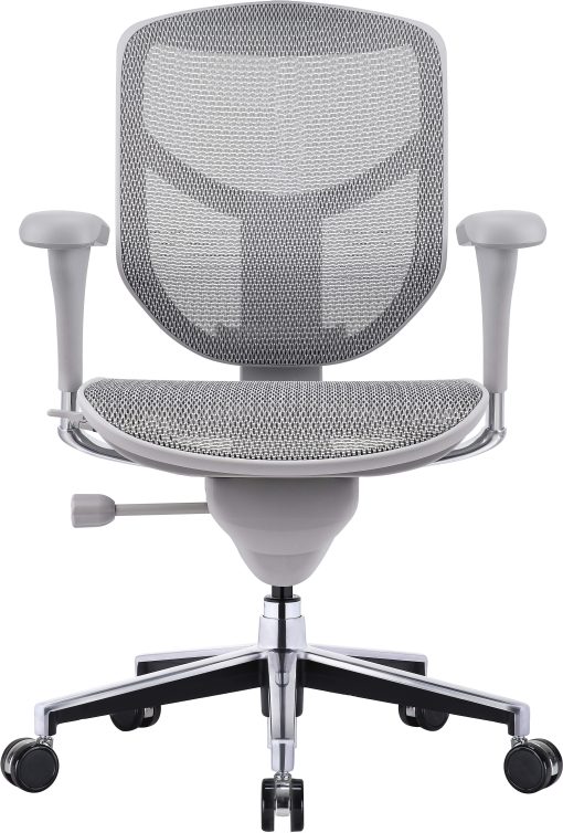 WorkPro® Quantum 9000V2 Series Ergonomic Mesh/Mesh Mid-Back Chair, Black/Gray - Image 2