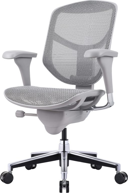 WorkPro® Quantum 9000V2 Series Ergonomic Mesh/Mesh Mid-Back Chair, Black/Gray