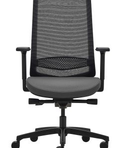 WorkPro® Expanse Series Multifunction Ergonomic Mesh/Fabric High-Back Executive Chair, Black/Gray, BIFMA Compliant 2