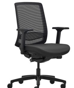 WorkPro® Expanse Series Multifunction Ergonomic Mesh/Fabric Mid-Back Manager Chair, Black/Black, BIFMA Compliant 2