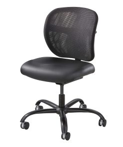 Safco® Vue™ Intensive Use Mesh Task Chair, Black Vinyl 2