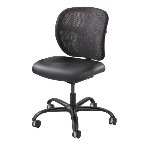 Safco® Vue™ Intensive Use Mesh Task Chair, Black Vinyl - Image 2