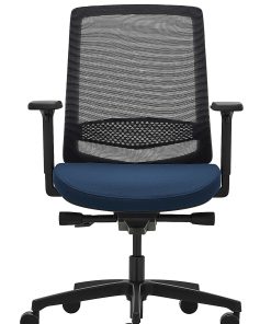 WorkPro® Expanse Series Multifunction Ergonomic Mesh/Fabric Mid-Back Manager Chair, Black/Blue, BIFMA Compliant 2