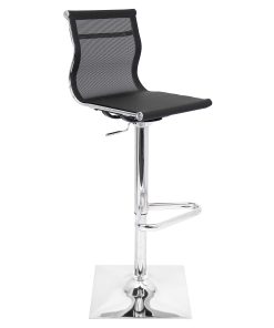 Lumisource Mirage Bar Stool, Black/Silver, BSTWMIRAGE BK