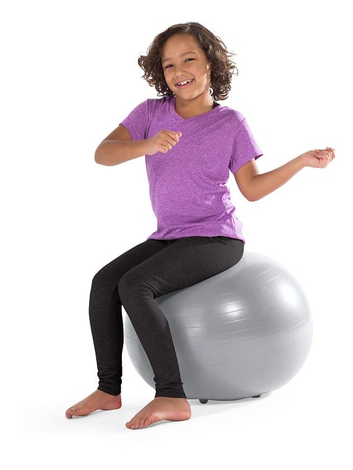 Gaiam Kids' Stay-N-Play XL Inflatable Ball Chair, Gray - Image 2