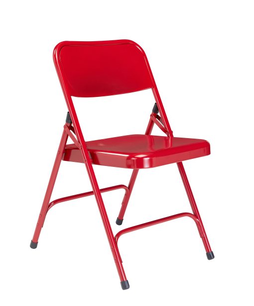 National Public Seating Series 200 Folding Chairs, Red, Set Of 4 Chairs - Image 2