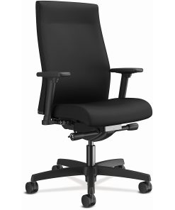 HON® Ignition® Fabric Mid-Back Task Chair, Black 2