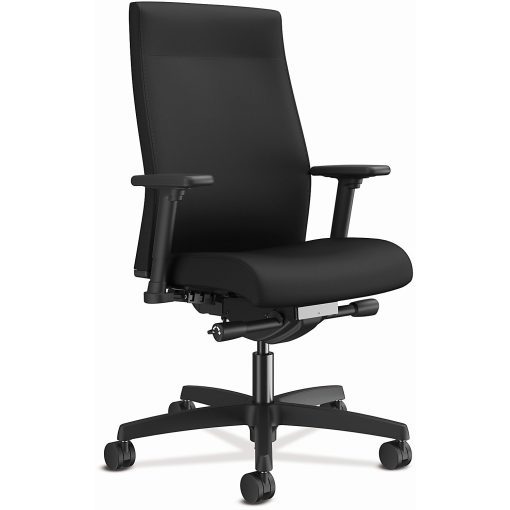 HON® Ignition® Fabric Mid-Back Task Chair, Black - Image 2