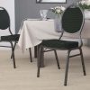 Boss Office Products Padded Stacking Chair, Caressoft™ Vinyl, Black 3