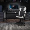 Flash Furniture Comfortable Stackable Side Chair, Gray/Black 3