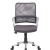 Boss Office Products Mesh Mid-Back Multipurpose Task Chair, Charcoal-Gray/Black-Pewter