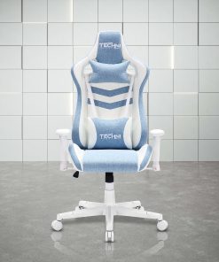 Techni Sport Pastel Series Ergonomic Faux Leather Computer Gaming Chair, Blue 2