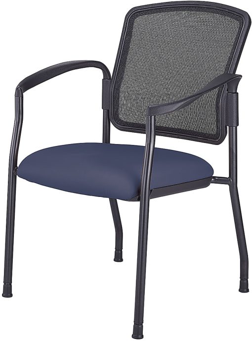 WorkPro® Spectrum Series Mesh/Vinyl Stacking Guest Chair With Antimicrobial Protection, With Arms, Grape, Set Of 2 Chairs, BIFMA Compliant - Image 2