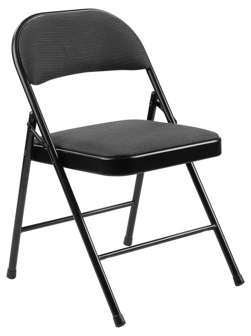 National Public Seating Commercialine 970 Series Fabric Upholstered Folding Chairs, Star Trail Black, Pack Of 4 Chairs - Image 2