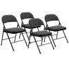 KFI Studios Big And Tall Armless Stacking Chair, Navy/Black 4
