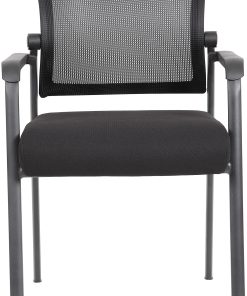 Boss Office Products Mesh 4-Legged Guest Chair, Black 2