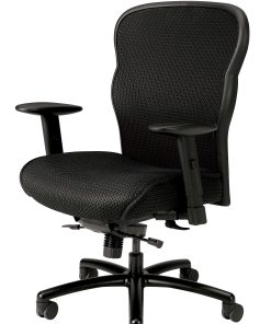 HON® Basyx Wave™ Ergonomic Mesh High-Back Big And Tall Executive Chair, Black 2