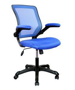 Techni Mobili Ergonomic Mesh High-Back Task Chair, Blue 2