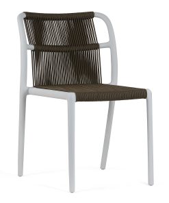 Glamour Home Belden Fabric Dining Accent Chairs, Black/White, Set Of 2 Chairs, GHDC1663 2