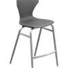 Marco Group™ Apex™ Apex Series Adjustable Stool, Charcoal/Chrome