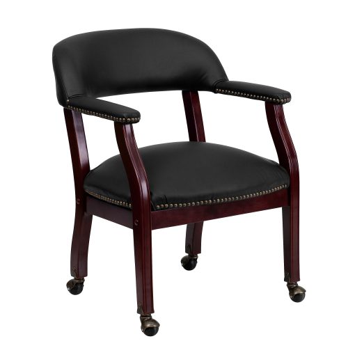 Flash Furniture Leathersoft Conference Chairs, Black - Image 2