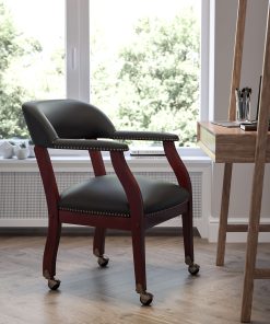 Flash Furniture Leathersoft Conference Chairs, Black