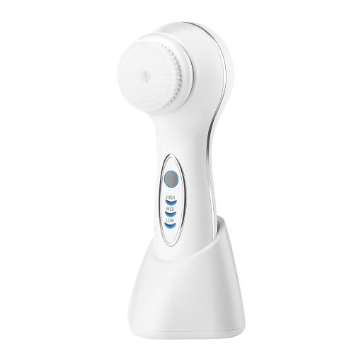 Conair True Glow® Waterproof And Rechargeable Sonic Facial Brush, 2-1/2”H x 2”W x 2”D, White