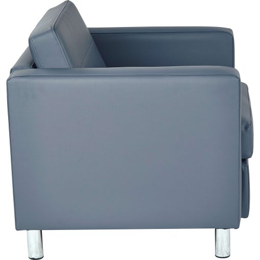 Office Star™ Ave Six Pacific Faux Leather Arm Chair, Blue - Image 2