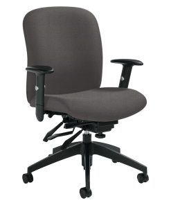 Global® Heavy-Duty Truform Multi-Tilter Adjustable Chair, High-Back, 42″H x 26″W x 25″D, Slate 2